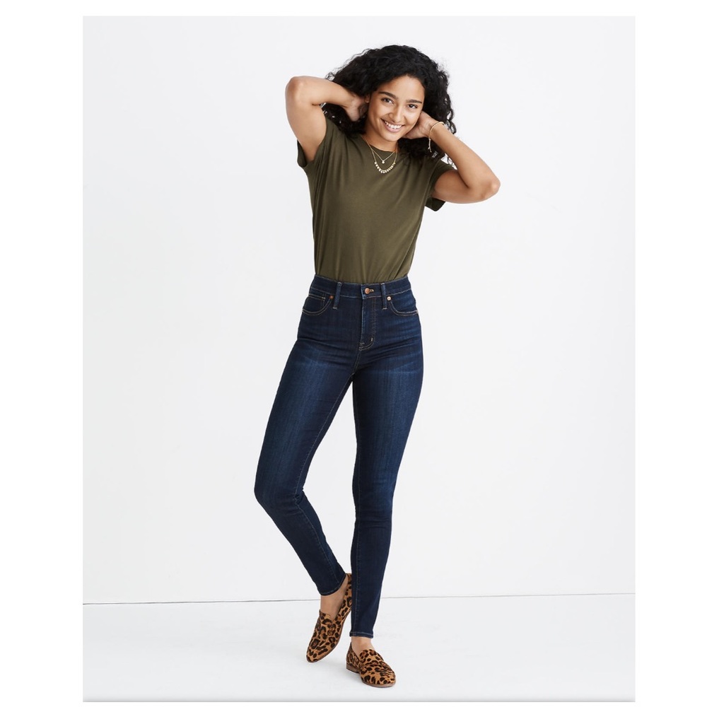 NEW Madewell Curvy High-Rise Skinny Jeans in Larkspur Wash, Size 32 NWOT